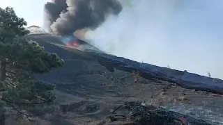 Aumenta la actividad explosiva del volcán de La Palma