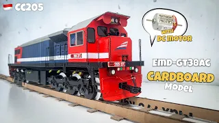 How to Make EMD GT38Ac Locomotive (CC205) with Cardboard