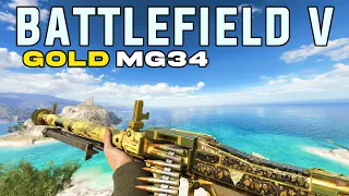 GOLD MG34 IN BATTLEFIELD V