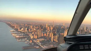 New York Sunset Helicopter Tour in 4K Ultra HD #helicopter #newyork #newyorkcity #flynyon #sunset