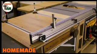 Making a Portable Sliding Table Saw Attachment/Transformation of a Dewalt Table Saw/Expansion fence