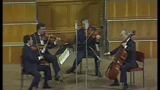 Borodin Quartet play Barber, Schubert, Debussy, Wolf, Gershwin, Shostakovich - video 1987