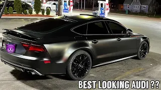 AUDI S7 / RS7 SPORTBACK - MURDERED OUT V8TT 3M SATIN DEMONIC BLACK W/ QUAD EXHAUST 550+ HP BEAST