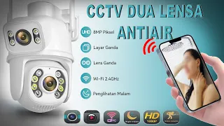 Unboxing & ICsee App Wiffi Smart Camera Setup || CCTV DUA LENSA OUTDOOR