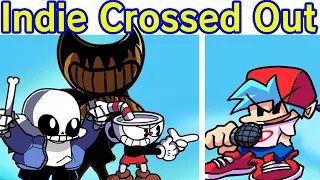 Friday Night Funkin' Vs Indie Cross - Crossed Out (Triple Pesadilla: Cuphead Sans Bendy)