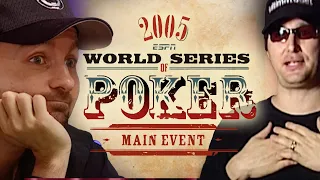 World Series of Poker Main Event 2005 Day 1 with Daniel Negreanu & Phil Hellmuth #WSOP