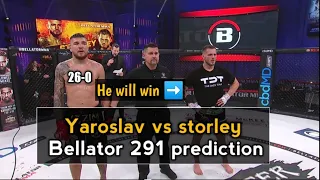 Yaroslav amosov vs Logan storley prediction Bellator 291