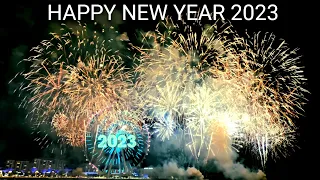 DUBAI New Year Fireworks 2023 |4K| DUBAI JBR, Bluewaters Island 2023 🇦🇪