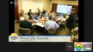 Joint Work Meeting with the Provo School Board - August 20, 2015