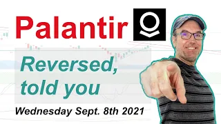 Palantir (PLTR) Reversed, told you! -  Technical Stock Analysis September 8th  2021