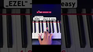 „Ezel“ Piano - short & easy (mini piano tutorial) #pianotutorial #learnpiano #pianolessons