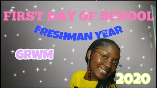 FIRST DAY OF HIGHSCHOOL grwm+"vlog" (freshman) 2020