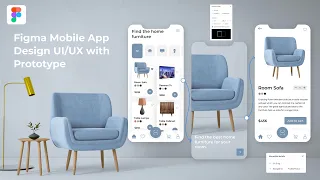 Figma Mobile App Design Tutorial |  Mobile App Design UI/UX with Prototype