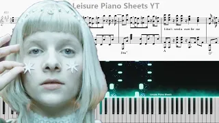 AURORA - Cure For Me (Piano Tutorial) By Leisure Piano Sheet