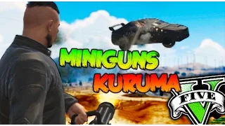 MINIGUNS VS KURUMAS BLINDADOS !! QUIEN ES MEJOR?? MINIJUEGO GTA 5 Makiman