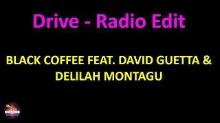 Black Coffee feat. David Guetta & Delilah Montagu - Drive - Radio Edit (Lyrics version)