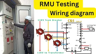 rmu testing & wirng diagram ring main unit gis  #electrical #viral #rmu #video #youtube #shorts