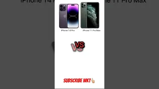 iPhone 14 Pro vs iPhone 11 Pro Max #tech #apple #comparison #viral #2023 #shorts