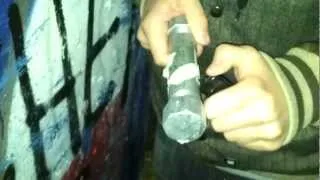 Homemade pipe bomb explosion