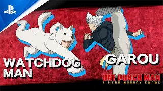 One Punch Man: A Hero Nobody Knows - Watchdog Man and Garou Launch Trailer | PS4