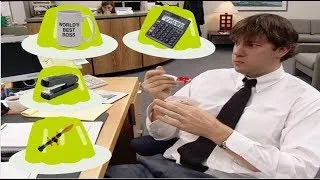 The Office but its just Jim putting stuff in Jell-O