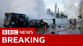Multiple explosions heard in Ukraine capital Kyiv - BBC News