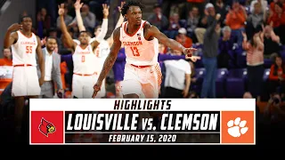 No. 5 Louisville vs. Clemson Basketball Highlights (2019-20) | Stadium