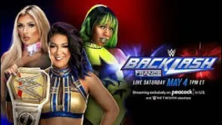 WWE 2K24 TIFFANY STRATTON VS NAOMI VS BAYLEY WWE WOMEN'S TITLE MATCH BACKLASH  PREDICTION