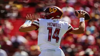 Sam Howell Makes NFL Debut For Washington Commanders