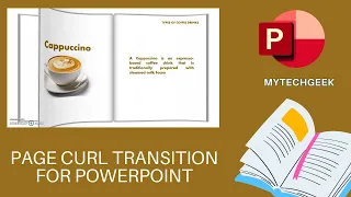 How to create Professional PowerPoint Slide - Page Curl Transition | Flip Book Effect