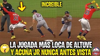 Así JOSÉ ALTUVE y RONALD ACUÑA JR Hicieron la JUGADA más LOCA y TONTA NUNCA ANTES VISTA en la MLB