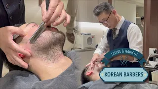 💈ASMR Shave & Face Massage by Master Barber Han | Butter Barbershop Yeoksam