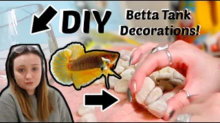 DIY FISH TANK DECORATIONS! | How to diy decor for your betta tank! | ItsAnnaLouise