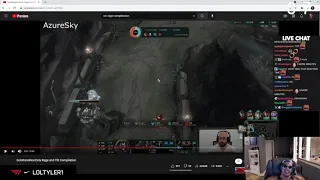 Tyler1 can't stop laughing while watching SoloRenektonOnly Rage Compilation