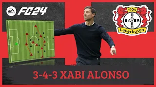 Xabi Alonso 3-4-3 Bayern Leverkusen EA FC 24 |Tactics|