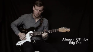 Guitar loop with delay pedal