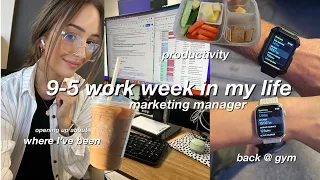 WORK WEEK IN MY LIFE | 9-5 hybrid, marketing, where i've been, gym