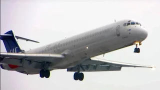 SAS MD-82 [LN-RMS] Landing @ TXL (29.03.2013)