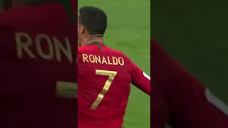 Cristiano Ronaldo Last Minute Freekick Goal for Portugal vs Spain World Cup 2018 🇵🇹🇪🇸 #shorts