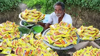 100 Maggi Noodles Cooking By Our Grandpa | Yummy Maggi Noodles Donating to Orphans