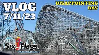 A Disappointing Day at Six Flags Magic Mountain | Vlog 7/11/23