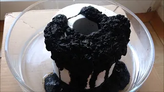 Sulfuric acid vs toilet paper roll - Experiment with strong reaction