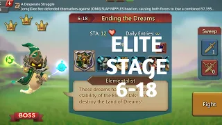 Lords mobile Elite stage 6-18 f2p|Ending the dreams Elite stage 6-18