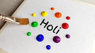 Holi Drawing #46 | Holi Drawing Easy | Holi Special Drawing | Happy Holi painting for beginners