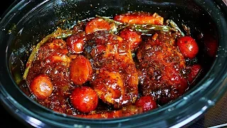 Slow Cooker Honey Garlic Chicken and Veggies Recipe - Easy Chicken and Veggies