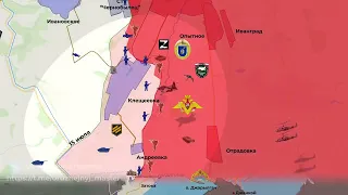 02.10.23. Украина - карта боевых действий. Обстановка в районе Клещеевки и на Марьинском направлении