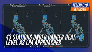 43 stations under danger heat level as LPA approaches | TeleRadyo Serbisyo