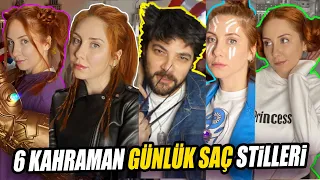 Süper Kahramanların Saçlarını Denedim! BLACK WIDOW GÖRSE KISKANIR