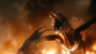 The Hobbit ( 2013 ) - Smaug Attacks The Lake Town - Final Battle Scene