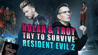 Nolan North and Troy Baker try to Survive Resident Evil 2